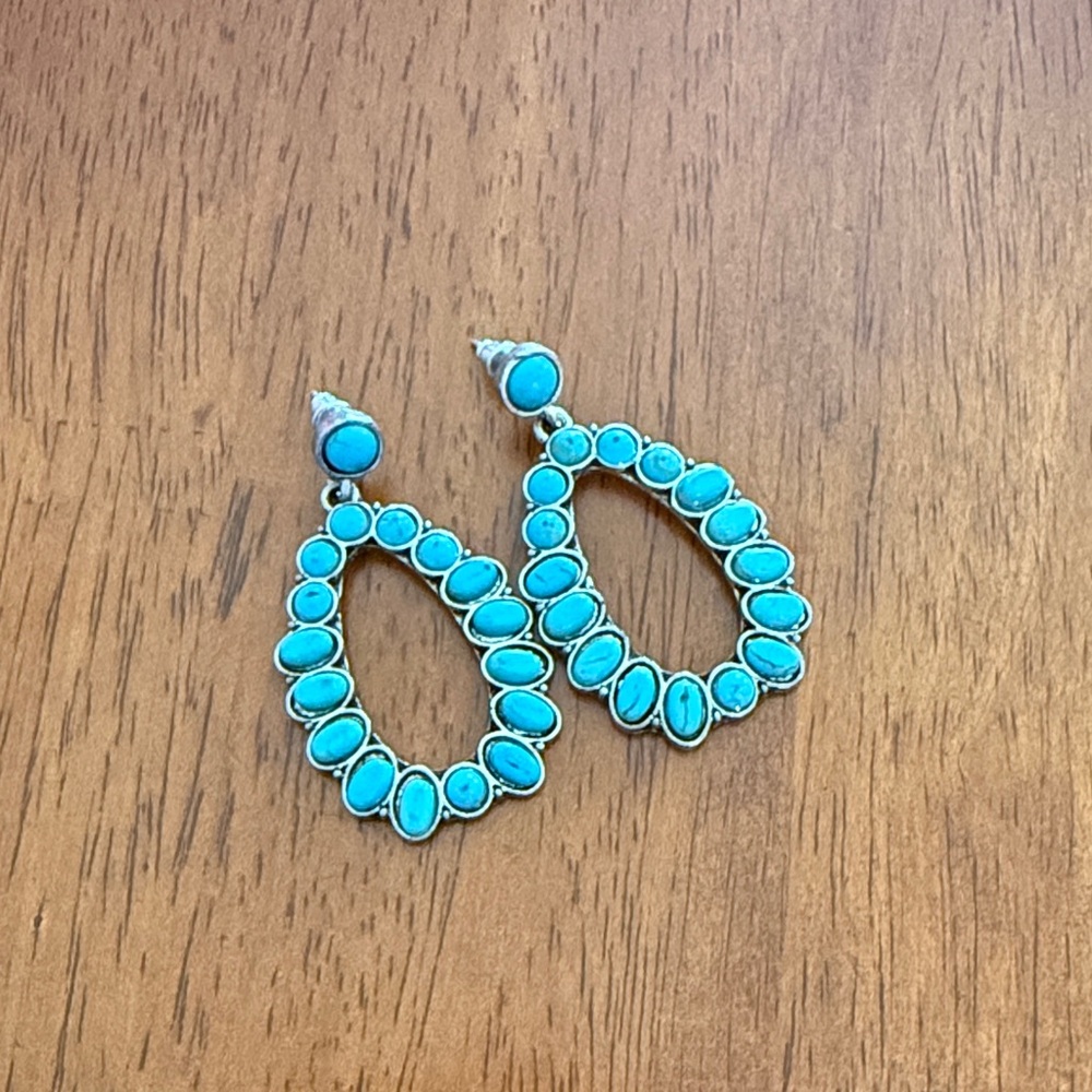 Turquoise Teardrop Earrings